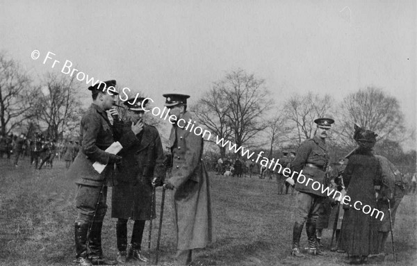 VALENTINE AND A. GIGAR , MAJOR CHICHESTER , LT COL T F VESEY & MAJOR BROUGHTON
